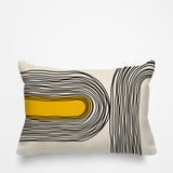 Ovi Abstract Spun Polyester Lumbar Indoor/Outdoor Throw Pillow