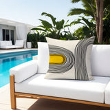 Ovi Abstract Spun Polyester Lumbar Indoor/Outdoor Throw Pillow