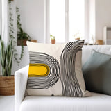 Ovi Abstract Spun Polyester Square Indoor/Outdoor Throw Pillow