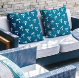 Palmetto Botanical Reversible Indoor/Outdoor Square Pillow