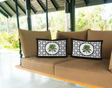 Palmgroove Botanical Reversible Indoor/Outdoor Rectangular Pillow