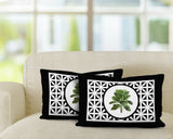 Palmgroove Botanical Reversible Indoor/Outdoor Rectangular Pillow
