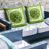 No Decorative Addition Outdoor Reversible Throw Square Pillow