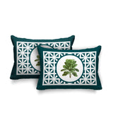 Palmgroove Botanical Reversible Indoor/Outdoor Rectangular Pillow