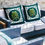 No Decorative Addition Outdoor Reversible Throw Square Pillow