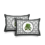 Palmgroove Botanical Reversible Indoor/Outdoor Rectangular Pillow