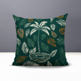 Palmgroove Palm Reversible Indoor/Outdoor Square Pillow