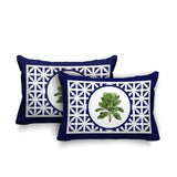 Palmgroove Botanical Reversible Indoor/Outdoor Rectangular Pillow
