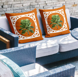 No Decorative Addition Outdoor Reversible Throw Square Pillow