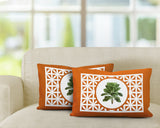 Palmgroove Botanical Reversible Indoor/Outdoor Rectangular Pillow