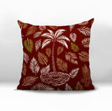 Palmgroove Palm Reversible Indoor/Outdoor Square Pillow