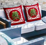 No Decorative Addition Outdoor Reversible Throw Square Pillow