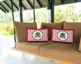 Palmgroove Botanical Reversible Indoor/Outdoor Rectangular Pillow