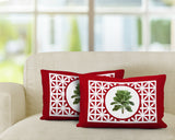 Palmgroove Botanical Reversible Indoor/Outdoor Rectangular Pillow