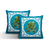 No Decorative Addition Outdoor Reversible Throw Square Pillow