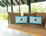 Palmgroove Botanical Reversible Indoor/Outdoor Rectangular Pillow