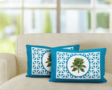 Palmgroove Botanical Reversible Indoor/Outdoor Rectangular Pillow