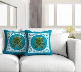 No Decorative Addition Outdoor Reversible Throw Square Pillow