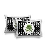 Palmgroove Botanical Reversible Indoor/Outdoor Rectangular Pillow