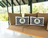 Palmgroove Botanical Reversible Indoor/Outdoor Rectangular Pillow