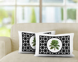 Palmgroove Botanical Reversible Indoor/Outdoor Rectangular Pillow