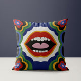Parr Microsuede Square Throw Pillow in Red; Green; Yellow - Size 20x20