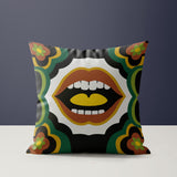 Parr Microsuede Square Throw Pillow in Black; Brown; Green; Yellow - Size 20x20