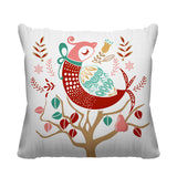 Patridge Animal Reversible Indoor/Outdoor Square Pillow