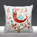 Patridge Animal Reversible Indoor/Outdoor Square Pillow