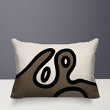 Peller Abstract Reversible Indoor/Outdoor Rectangle Pillow