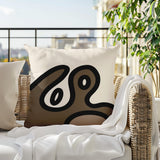 Peller Abstract Reversible Indoor/Outdoor Square Pillow