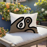 Peller Abstract Reversible Indoor/Outdoor Rectangle Pillow