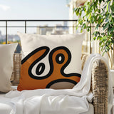 Peller Abstract Reversible Indoor/Outdoor Square Pillow