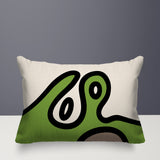 Peller Abstract Reversible Indoor/Outdoor Rectangle Pillow