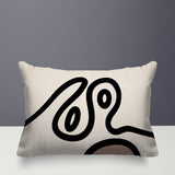 Peller Abstract Reversible Indoor/Outdoor Rectangle Pillow