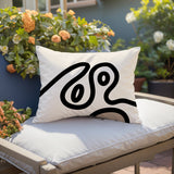 Peller Abstract Reversible Indoor/Outdoor Rectangle Pillow