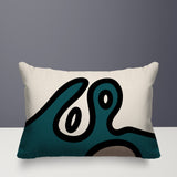 Peller Abstract Reversible Indoor/Outdoor Rectangle Pillow