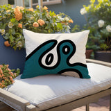 Peller Abstract Reversible Indoor/Outdoor Rectangle Pillow