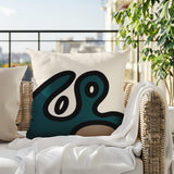 Peller Abstract Reversible Indoor/Outdoor Square Pillow