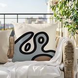 Peller Abstract Reversible Indoor/Outdoor Square Pillow
