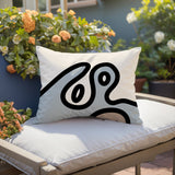 Peller Abstract Reversible Indoor/Outdoor Rectangle Pillow
