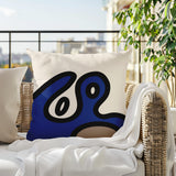 Peller Abstract Reversible Indoor/Outdoor Square Pillow