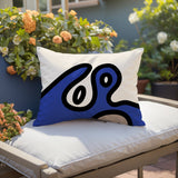 Peller Abstract Reversible Indoor/Outdoor Rectangle Pillow
