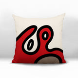Peller Abstract Reversible Indoor/Outdoor Square Pillow