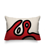Peller Abstract Reversible Indoor/Outdoor Rectangle Pillow