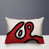 Peller Abstract Reversible Indoor/Outdoor Rectangle Pillow
