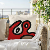Peller Abstract Reversible Indoor/Outdoor Square Pillow