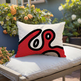 Peller Abstract Reversible Indoor/Outdoor Rectangle Pillow
