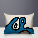 Peller Abstract Reversible Indoor/Outdoor Rectangle Pillow