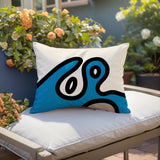 Peller Abstract Reversible Indoor/Outdoor Rectangle Pillow